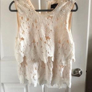 Lace sleeveless top